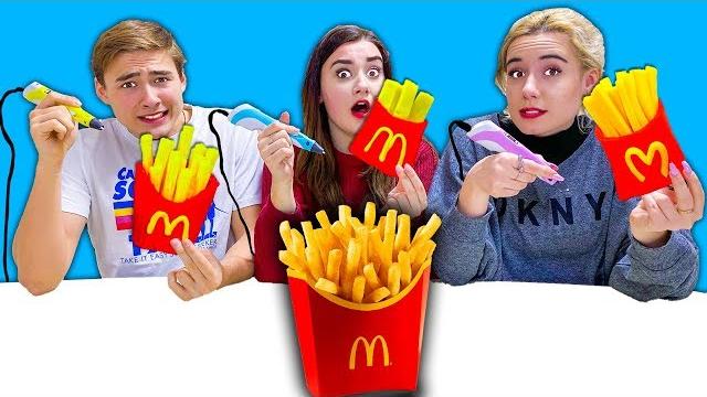 КТО ЛУЧШЕ НАРИСУЕТ ПРЕДМЕТ 3D РУЧКОЙ ЧЕЛЛЕНДЖ ! КТО ЛУЧШЕ НАРИСУЕТ ПРЕДМЕТ 3D РУЧКОЙ ЧЕЛЛЕНДЖ !