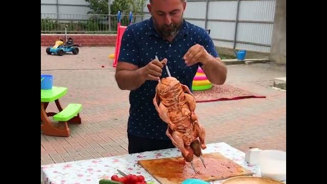 Жарим курицу в тандыре Жарим курицу в тандыре