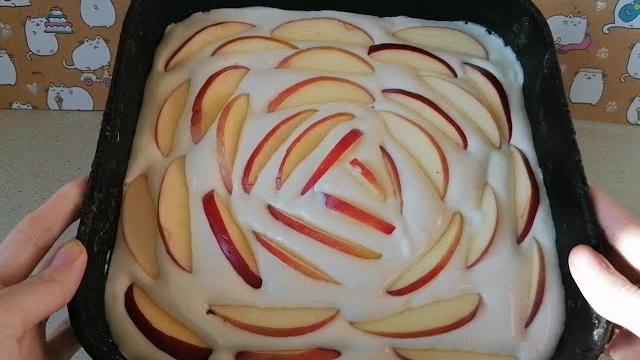 Самый простой рецепт пирога | Шарлотка с яблоками Самый простой рецепт пирога | Шарлотка с яблоками
