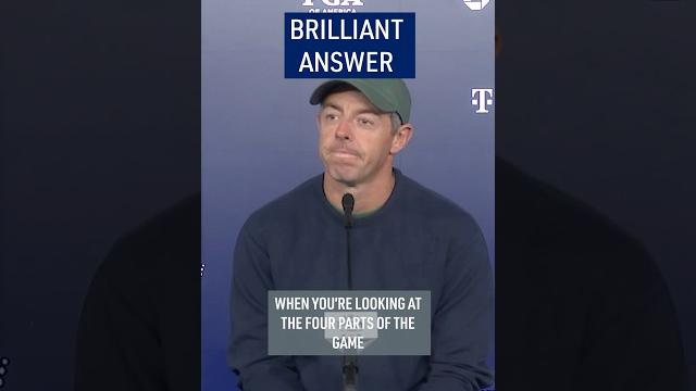 Rory McIlroy's PERFECT answer! Rory McIlroy's PERFECT answer!