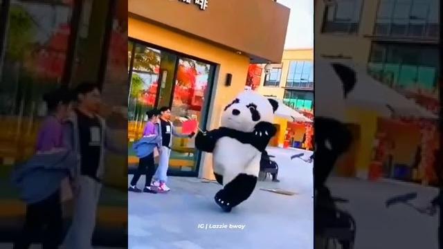 # Funny video # Cute Panda Running # Funny video # Cute Panda Running