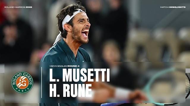 Highlights Musetti vs Rune Round 4 | Roland-Garros 2025 Highlights Musetti vs Rune Round 4 | Roland-Garros 2025