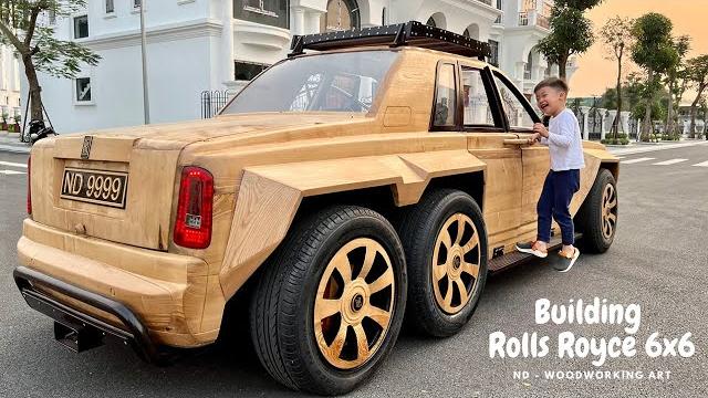 120 days to build a cool 6-wheel Rolls Royce for my son 120 days to build a cool 6-wheel Rolls Royce for my son