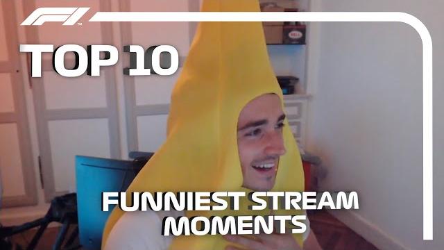 F1 Driver Streams: Top 10 Funniest Moments! F1 Driver Streams: Top 10 Funniest Moments!
