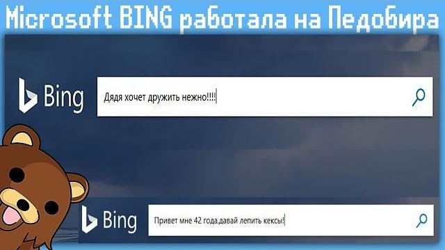 Microsoft BING работала на Педобира Microsoft BING работала на Педобира