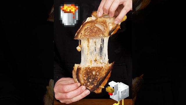 LAVA CHICKEN grilled cheese (from "A Minecraft Movie") LAVA CHICKEN grilled cheese (from "A Minecraft Movie")