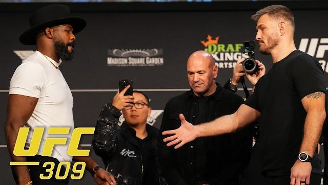 Faceoffs from the UFC 309 Press Conference | ESPN MMA Faceoffs from the UFC 309 Press Conference | ESPN MMA