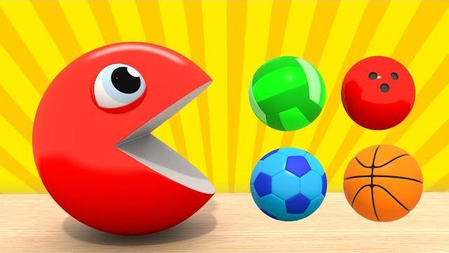 Изучаем Цвета | ПАКМАН - Цветные Спортивные Мячи | Развивающие мультфильмы для малышей ВолшебствоТВ Изучаем Цвета | ПАКМАН - Цветные Спортивные Мячи | Развивающие мультфильмы для малышей ВолшебствоТВ