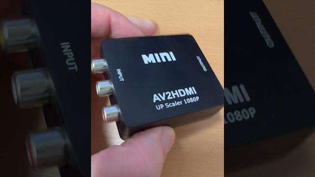 AV to HDMI converter #hdmiadapter #avtohdmi #retrogaming AV to HDMI converter #hdmiadapter #avtohdmi #retrogaming