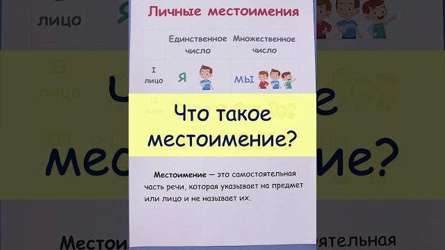 Что такое личные местоимения? Что такое личные местоимения?