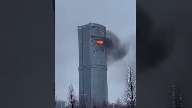 Drones Hit High-Rises In Russia, Moscow Blames Ukraine Drones Hit High-Rises In Russia, Moscow Blames Ukraine