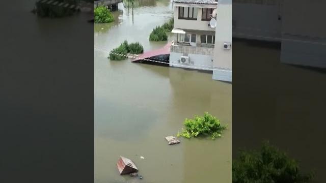 Херсон в воде: видео с дрона Херсон в воде: видео с дрона