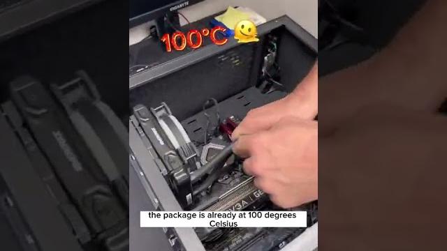 CPU HITTING 100°C 🫠 #shorts #howtotech #techtips #techvideo #gamingpc #gamergirl #gamerguy CPU HITTING 100°C 🫠 #shorts #howtotech #techtips #techvideo #gamingpc #gamergirl #gamerguy