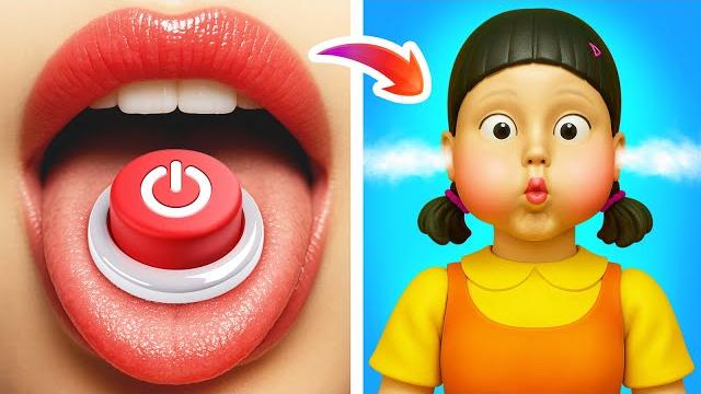 Преображение из ботанши в куклу из Игры в Кальмара! Преображение из ботанши в куклу из Игры в Кальмара!