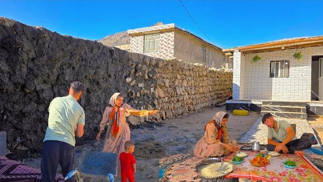 "Stone Wall Cementing & Amir's Daughter's Delicious Lunch" "Stone Wall Cementing & Amir's Daughter's Delicious Lunch"