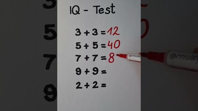 iQ test iQ test