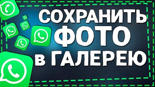 Как сохранить Фото из Ватсапа в Галерею Как сохранить Фото из Ватсапа в Галерею