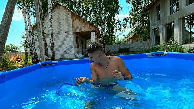 ПЕРВЫЙ ЗАПУСК БАССЕЙНА НА ДАЧЕ ПЕРВЫЙ ЗАПУСК БАССЕЙНА НА ДАЧЕ