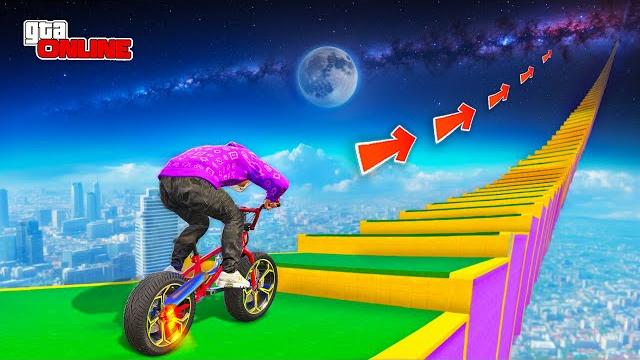 СМОЖЕТ ЛИ ЧИТЕРСКИЙ ТУРБО-BMX ЗАБРАТЬСЯ ДО КРАЯ КАРТЫ В КОСМОС ПО ЛЕСТНИЦЕ? ЭКСПЕРИМЕНТЫ ГТА 5? СМОЖЕТ ЛИ ЧИТЕРСКИЙ ТУРБО-BMX ЗАБРАТЬСЯ ДО КРАЯ КАРТЫ В КОСМОС ПО ЛЕСТНИЦЕ? ЭКСПЕРИМЕНТЫ ГТА 5?