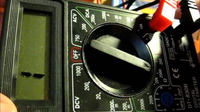 Китайский отличный мультиметр тестер DT-830B Китайский отличный мультиметр тестер DT-830B