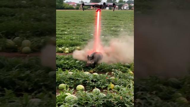 Drone to kill harmful pigs #villagelife#smartfarming #rurallife #farmingtraditions#farming101 Drone to kill harmful pigs #villagelife#smartfarming #rurallife #farmingtraditions#farming101