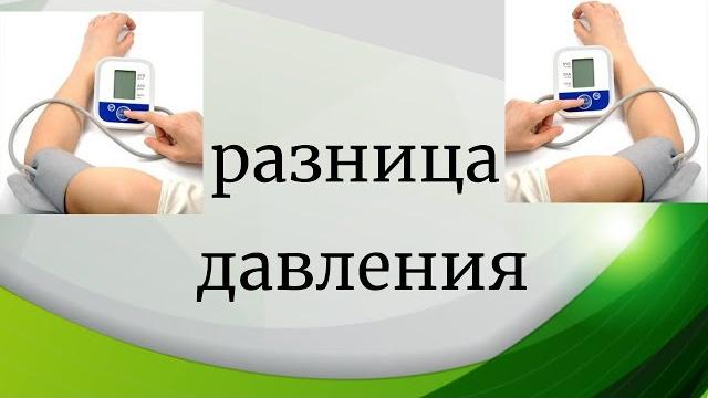 Разница давления на правой и левой руке. Разница давления на правой и левой руке.