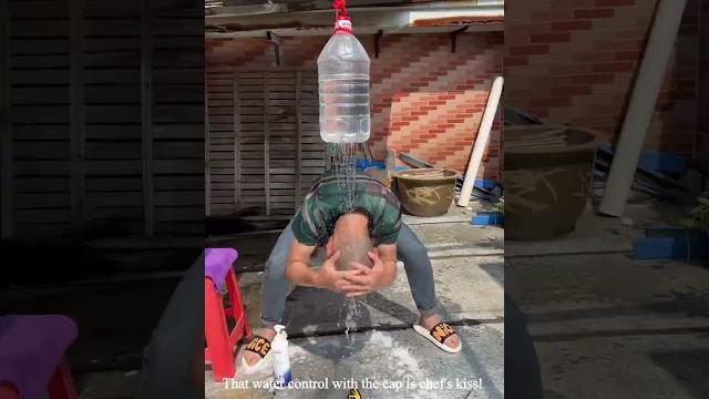 This Bottle Shower Hack is Next Level Resourceful! Shampoo Anywhere! #lifehack #diy #funny This Bottle Shower Hack is Next Level Resourceful! Shampoo Anywhere! #lifehack #diy #funny