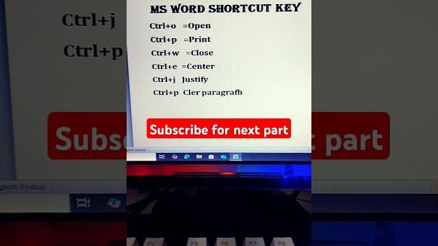 computer shortcut keys #shorts #msword computer shortcut keys #shorts #msword