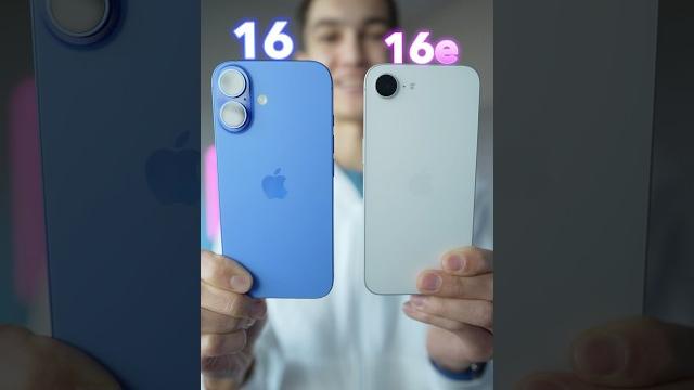 iPhone 16 vs 16e iPhone 16 vs 16e