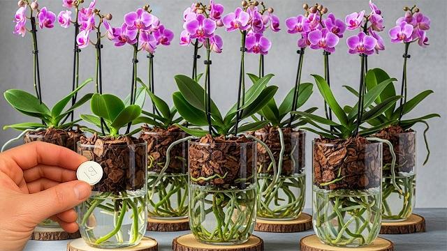 Strangely, growing orchids without watering makes them grow quickly and bloom all year round Strangely, growing orchids without watering makes them grow quickly and bloom all year round
