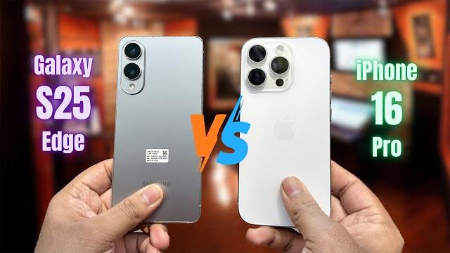 Galaxy S25 Edge Vs iPhone 16 Pro Speed Test ! Galaxy S25 Edge Vs iPhone 16 Pro Speed Test !