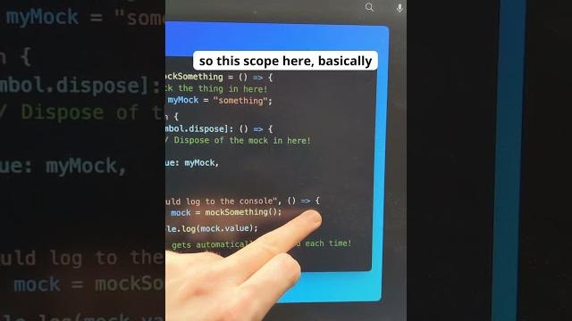 Using 'using' for unit tests #typescript #javascript Using 'using' for unit tests #typescript #javascript