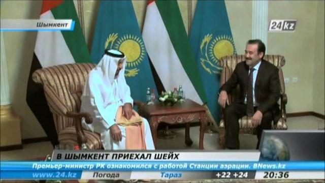 В Шымкент приехал шейх - президент ОАЭ В Шымкент приехал шейх - президент ОАЭ