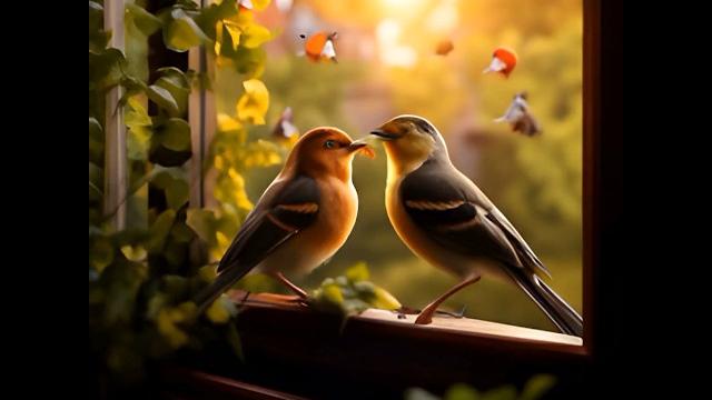 Щебечут птицы за окном. #природа Щебечут птицы за окном. #природа