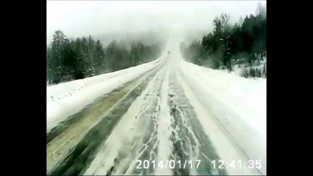 Horrific deadly car vs truck head-on crash in Russia Horrific deadly car vs truck head-on crash in Russia
