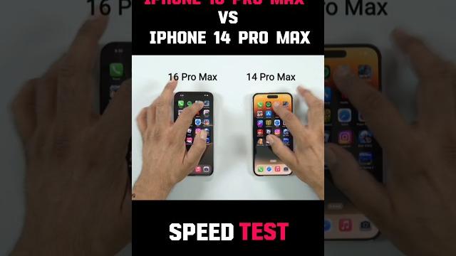 IPHONE 16 PRO MAX VS 14 PRO MAX SPEED TEST !! IPHONE 16 PRO MAX VS 14 PRO MAX SPEED TEST !!