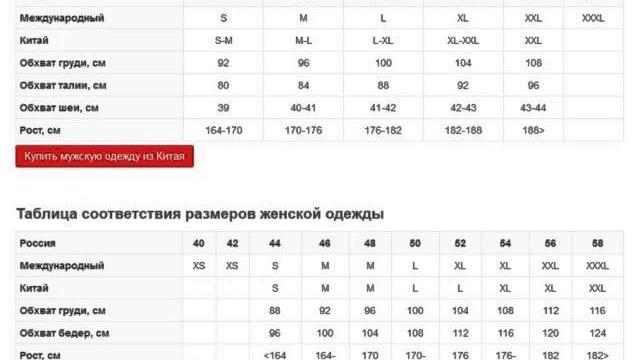 китайский размер 42 это какой китайский размер 42 это какой