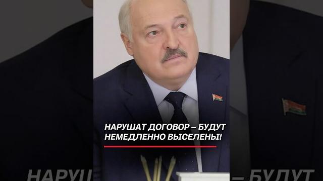 Лукашенко: Нарушат договор – будут немедленно выселены! #лукашенко #президент #первый #мигранты Лукашенко: Нарушат договор – будут немедленно выселены! #лукашенко #президент #первый #мигранты