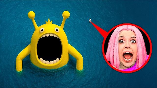MY DRONE CAUGHT A HUGE SPRUNKI EATER! MY DRONE CAUGHT A HUGE SPRUNKI EATER!