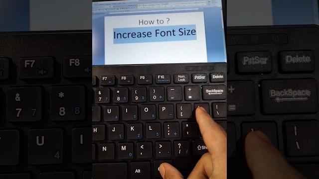 Computer Shortcut Key for increase font size #computer #tricks #trending #video #msoffice #viral Computer Shortcut Key for increase font size #computer #tricks #trending #video #msoffice #viral