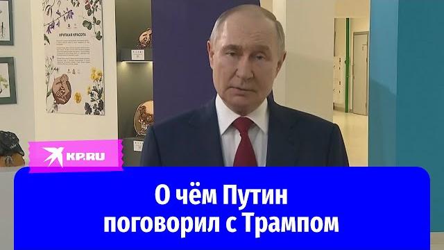 Владимир Путин об итогах телефонного разговора с Трампом Владимир Путин об итогах телефонного разговора с Трампом