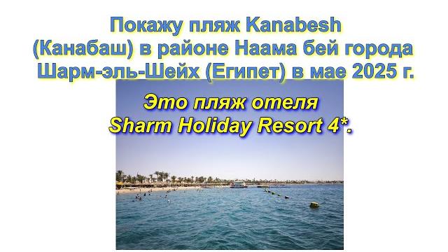 Покажу пляж Kanabesh (Канабаш) в районе Наама бей города Шарм-эль-Шейх (Египет) в мае 2025 г. Покажу пляж Kanabesh (Канабаш) в районе Наама бей города Шарм-эль-Шейх (Египет) в мае 2025 г.