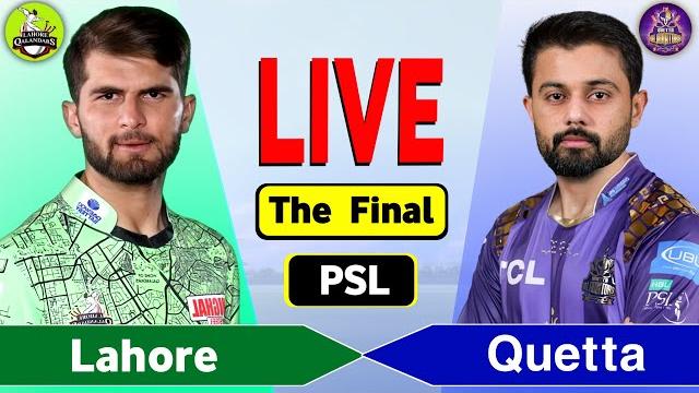 PSL Live: Lahore Qalandars vs Quetta Gladiators, Final Match | LQ vs QG Live Score & Commentary PSL Live: Lahore Qalandars vs Quetta Gladiators, Final Match | LQ vs QG Live Score & Commentary