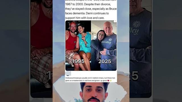 Demi Moore and Bruce Willis were a beloved couple in the '90s, married from 1987 to 2000️#memes Demi Moore and Bruce Willis were a beloved couple in the '90s, married from 1987 to 2000️#memes