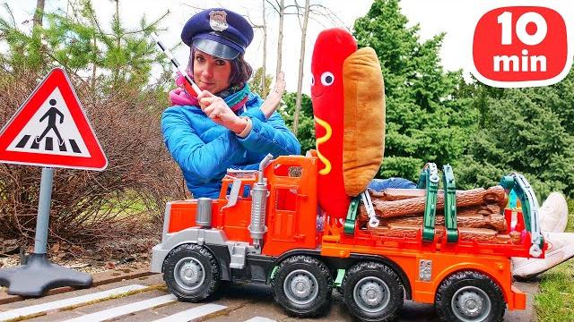 Маша Капуки объясняет игрушкам правила дорожного движения! Видео для детей про машинки Маша Капуки объясняет игрушкам правила дорожного движения! Видео для детей про машинки
