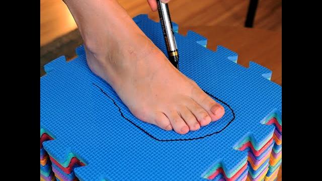 DIY heels out of floor puzzle mats! DIY heels out of floor puzzle mats!