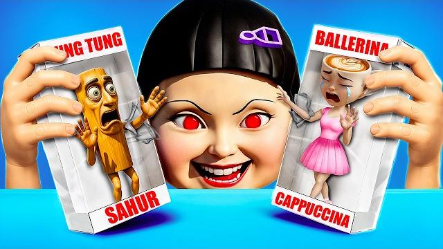 Italian Brainrot vs гигантская кукла из Игры в Кальмара! Экстремальные прятки в коробках челлендж! Italian Brainrot vs гигантская кукла из Игры в Кальмара! Экстремальные прятки в коробках челлендж!