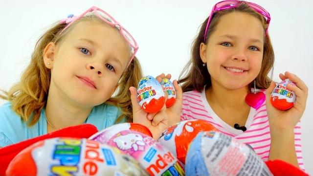 Киндер Сюрприз: игрушки Миньоны и Хелло Китти. Киндер Сюрприз: игрушки Миньоны и Хелло Китти.