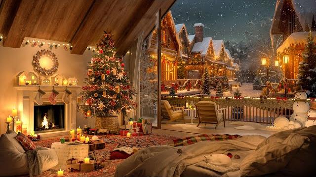 Countdown to Cozy Nights | Christmas Jazz in Your Bedroom with Snowflakes and Fireside Serenity ️ Countdown to Cozy Nights | Christmas Jazz in Your Bedroom with Snowflakes and Fireside Serenity ️