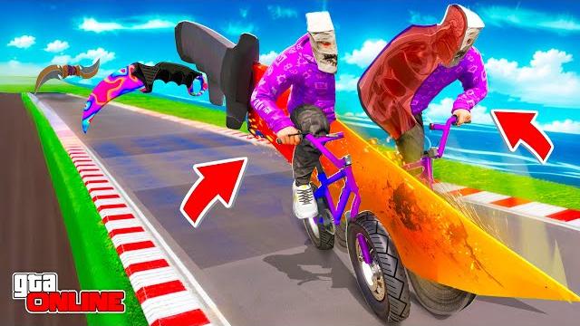 СМОЖЕТ ЛИ BMX ПРОЕХАТЬ ЧЕРЕЗ РАСКАЛЕННЫЙ НОЖ В GTA 5? НОВЫЙ ЭКСПЕРИМЕНТ! ЭКСПЕРИМЕНТЫ ГТА 5 СМОЖЕТ ЛИ BMX ПРОЕХАТЬ ЧЕРЕЗ РАСКАЛЕННЫЙ НОЖ В GTA 5? НОВЫЙ ЭКСПЕРИМЕНТ! ЭКСПЕРИМЕНТЫ ГТА 5